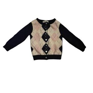 Beautiful Argyle Cashmere Cardigan, 2T
